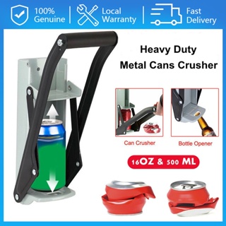 Aluminium Can crusher 16 oz Bottle Opener Wall Mount 2 in 1 Ez Crush  Crushes Soda Cans and Beer Cans Recycle Commercial grade heavy duty 