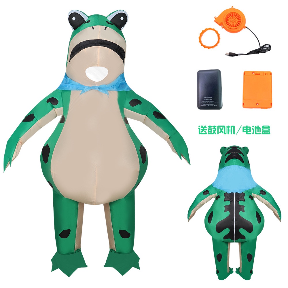 [XINKOU]Tik Tok Same Style Frog Inflatable Costume Frog Doll Costume