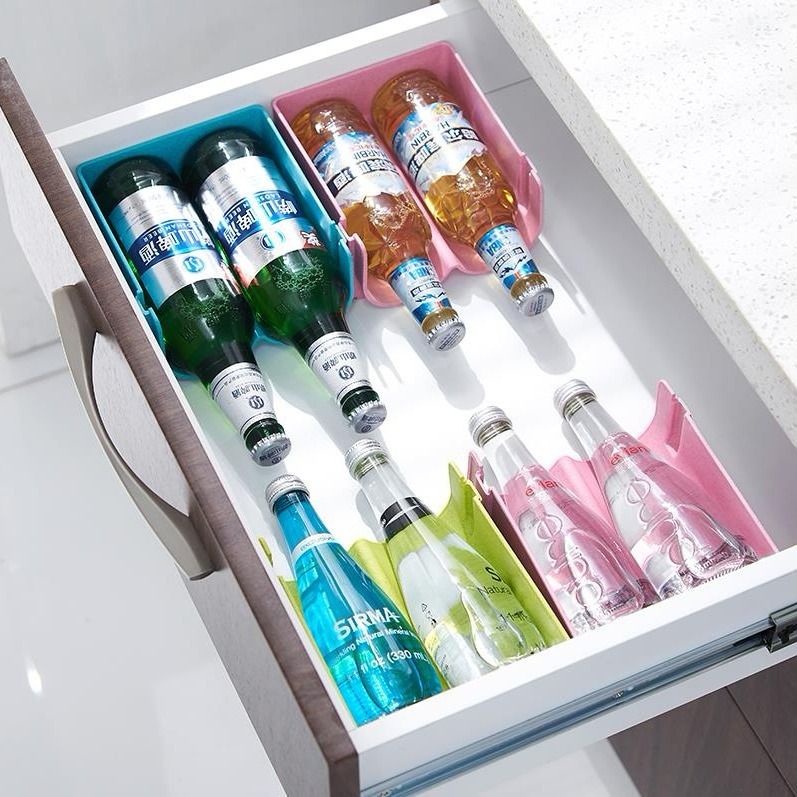 Beer Drinks Cans Stacked Refrigerator Cabinet Storage Box Kitchen ...