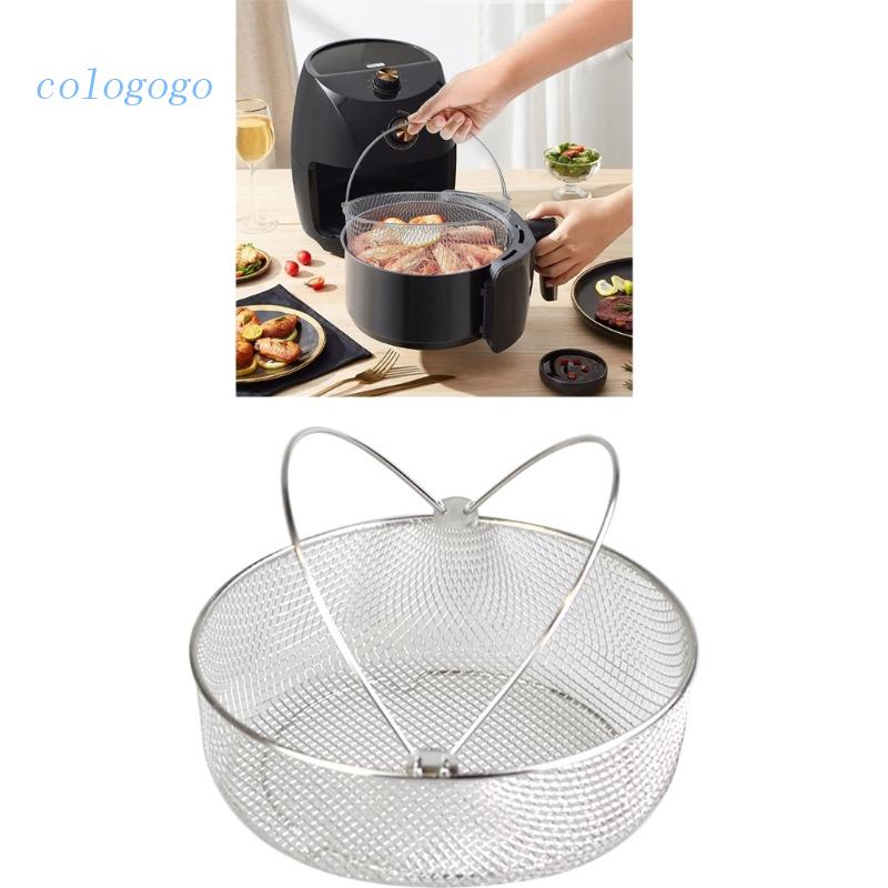 COLO Air Fryer Basket Oven Steamer Basket 304 Stainless Steel Mesh