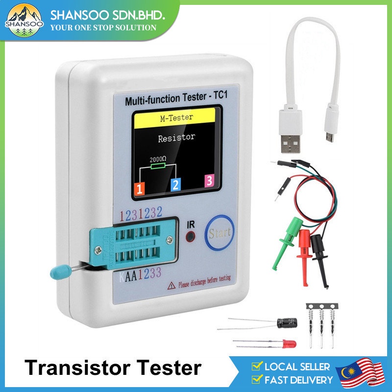 Multi-functional Transistor Tester Colorful Display TFT Backlight Didoe ...