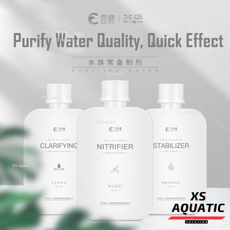XG Aquarium Solution Algaecide Nitrifier Clarifier Stabilizer 500ml
