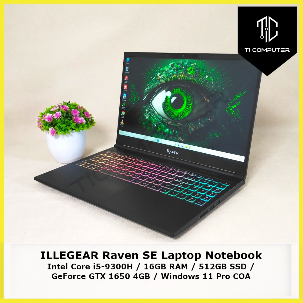 ILLEGEAR Raven SE Intel Core i5-9300H 2.4Ghz 16GB RAM 512GB SSD GeForce ...