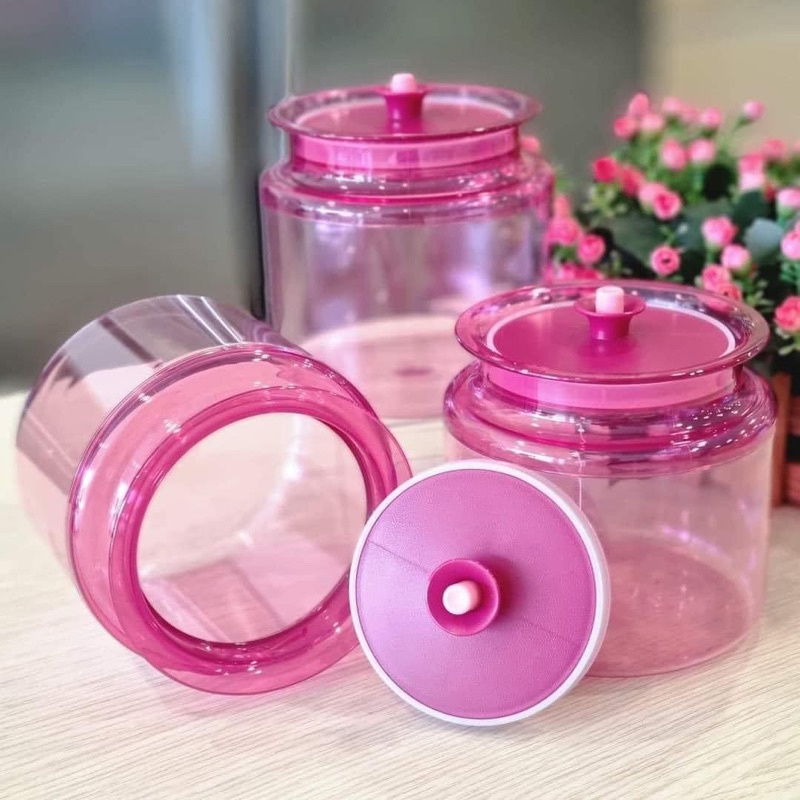 Tupperware Universal Jar CNY Pink 550ml Gift Set (6pcs + Box) Mini Size