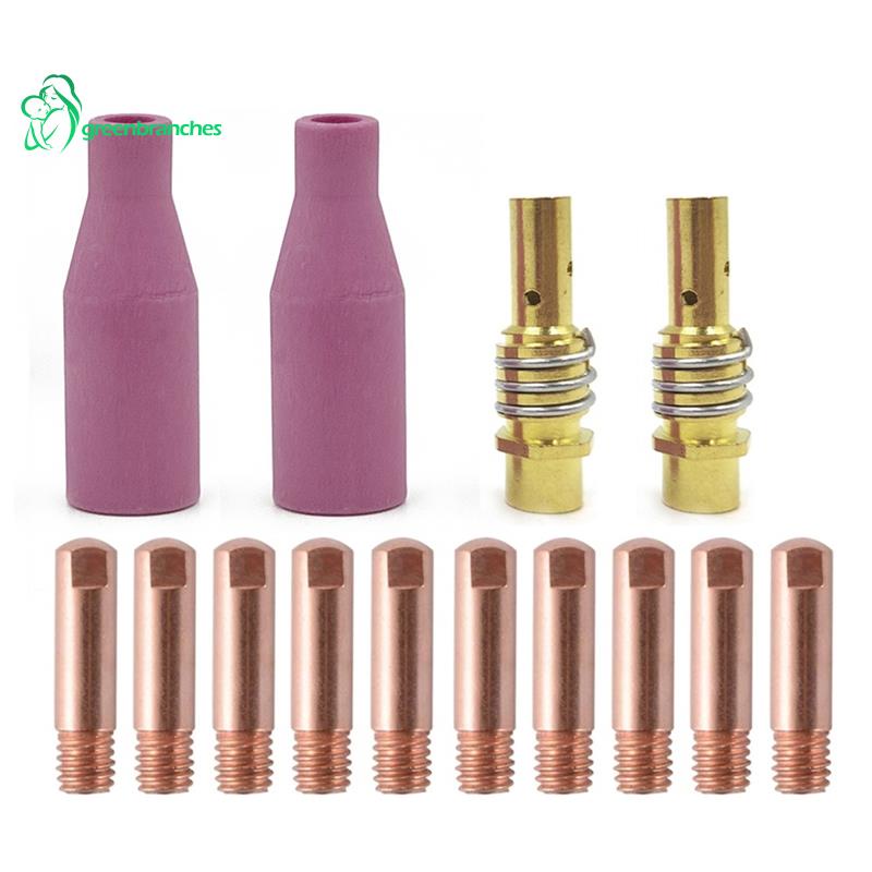 Jrifedptry 14Pcs MB-15AK Saldatura Torcia Consumabili 0.8mm