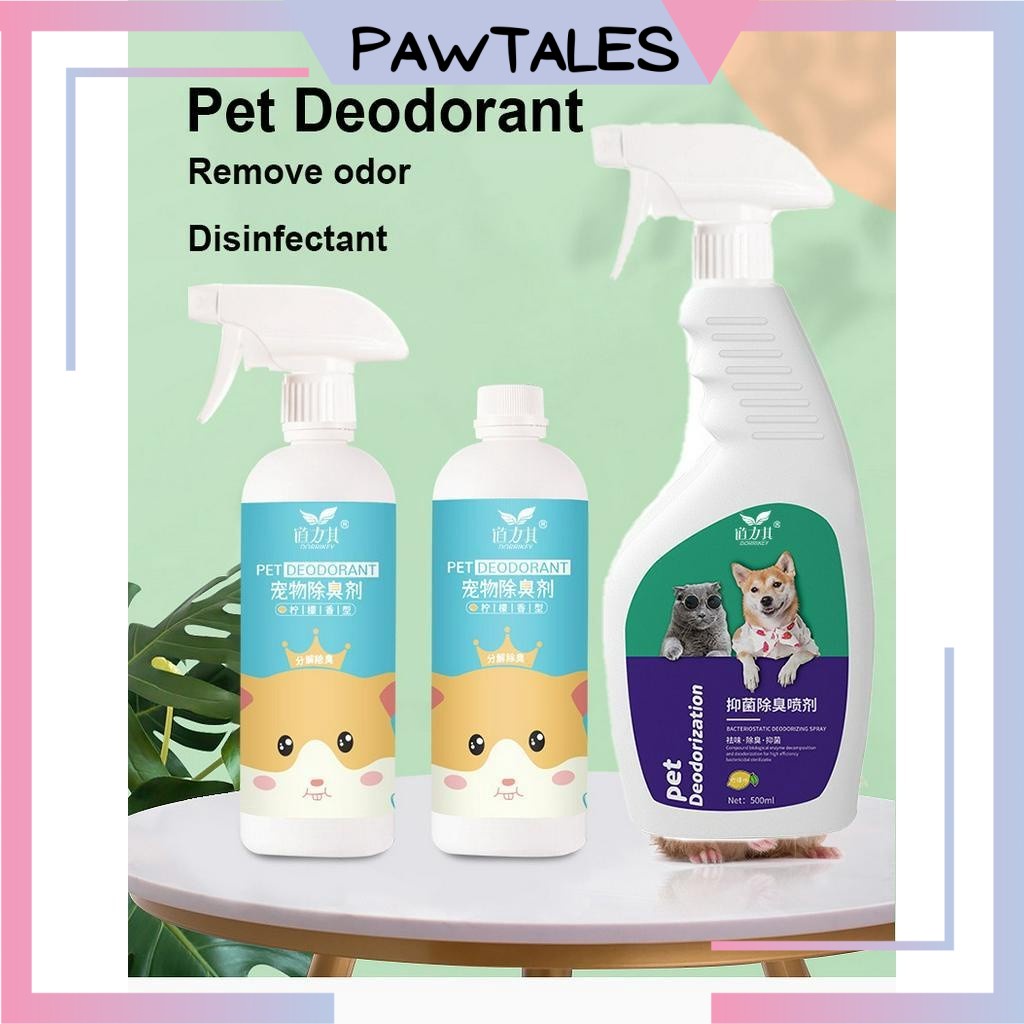 PAWTALES Cat Dog Pet Deodorant Spray Rabbit Hamster Deodorizer Pet ...