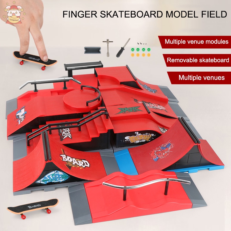 Skate Park Ramp Parts for Tech Decks Fingerboard Finger Board Parks ...
