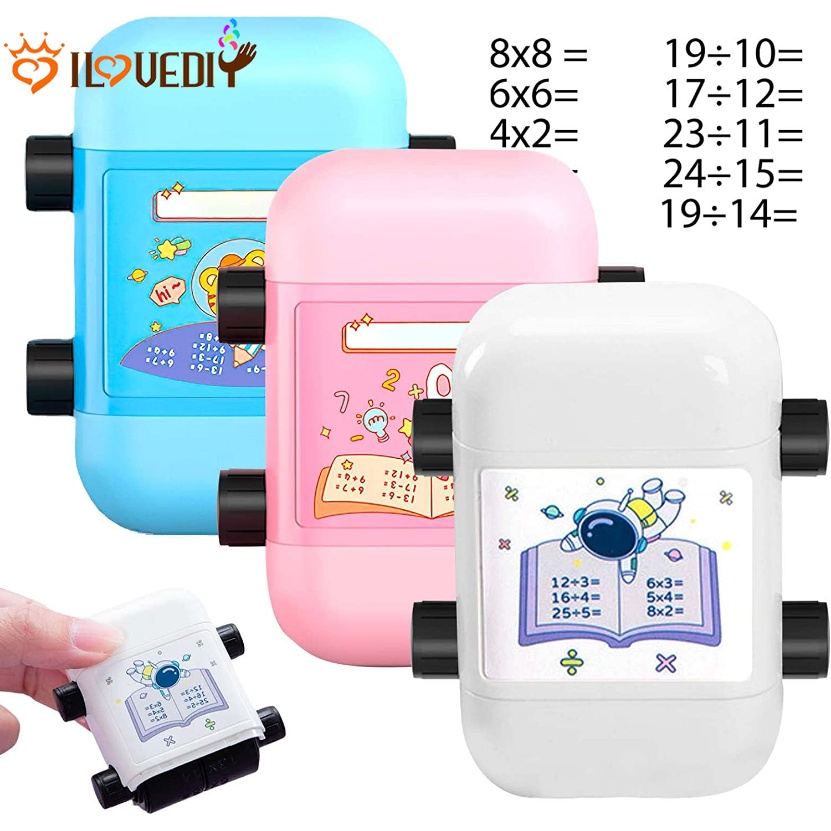 Addition Subtraction Multiplication Division Math Roller Stamps 2 in 1 ...