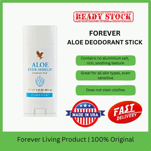 Forever Living Aloe Ever-Shield Deodorant Stick ( 92.1g ) | Shopee Malaysia