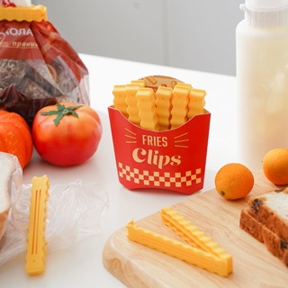 Cute French Fries Sealing Clip, Plastic Sealing Clip, Snack Bag