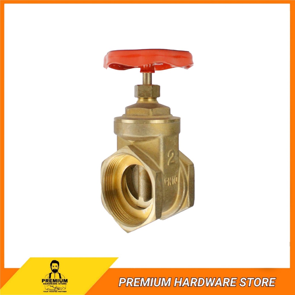 ITALY Brass Gate Valve (PN10) Water Fitting Piping Connector Water Gate