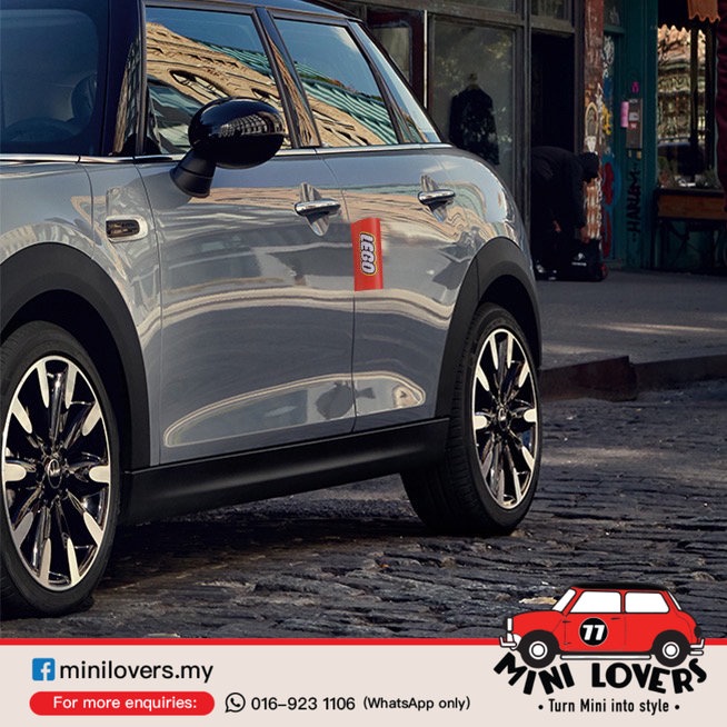Mini Cooper LEGO Sticker Label Car Deco Sticker | Shopee Malaysia