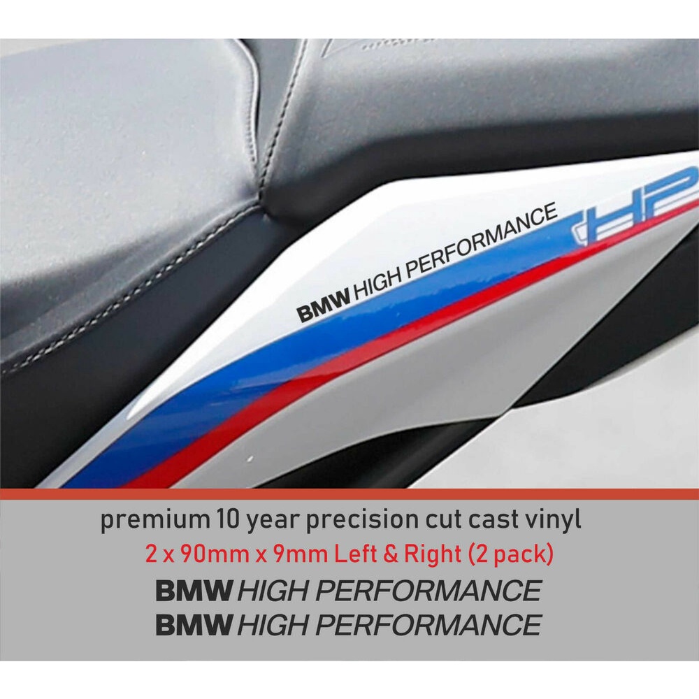 PERFORMANCE 1200 1250 Decals Stickers premium 10 year Vinyl FITS BMW ...