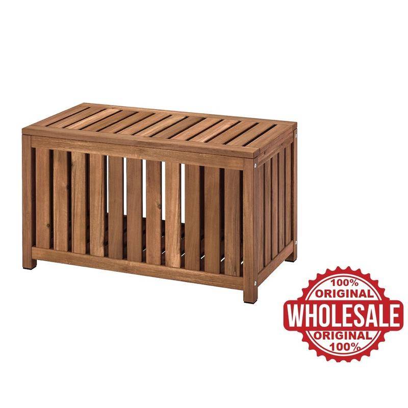 IKEA NAMMARO Solid Wood Storage Bench outdoor coffee table with storage bangku kayu Shopee