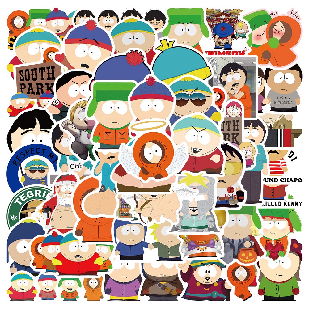 SOUTH PARK Series 50 Pcs DIY Waterproof Non Repeating Stickers Pack [B ...