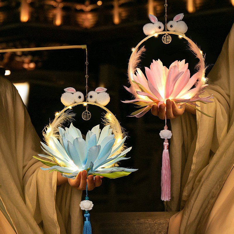 Mid-autumn Festival Lantern/DIY Lantern/Rabbit Portable Lantern/Jade ...