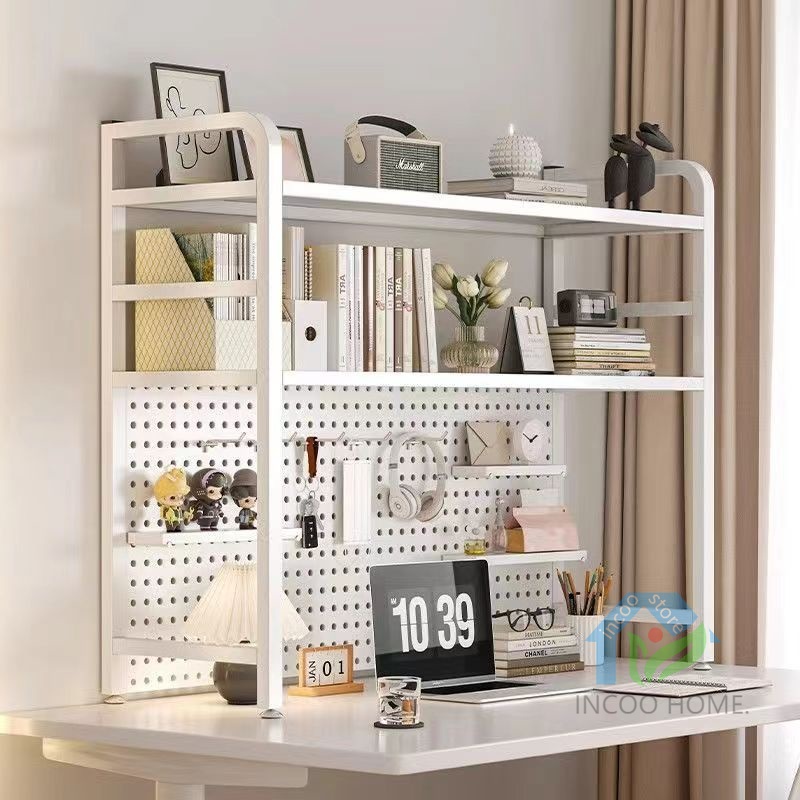 Desktop hole board bookshelf/desk storage desk display