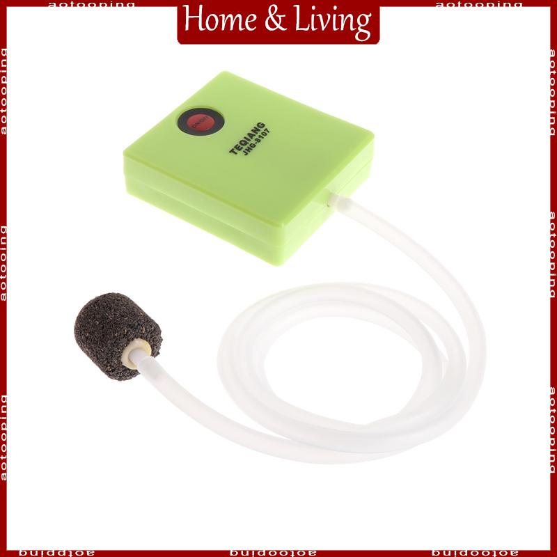 AOTO Aquarium UltraQuiet Fish for Tank Bubbler with Air Stone Mini AA Battery Powered Oxygen