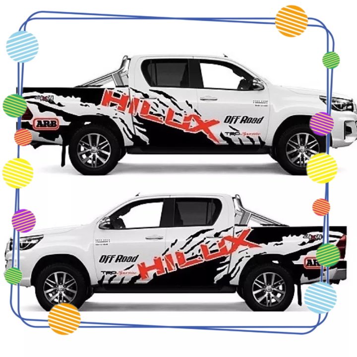 (Ready Stock ) Toyota Hilux Car Body Vinyl Decal Sticker (Ready Stock ...