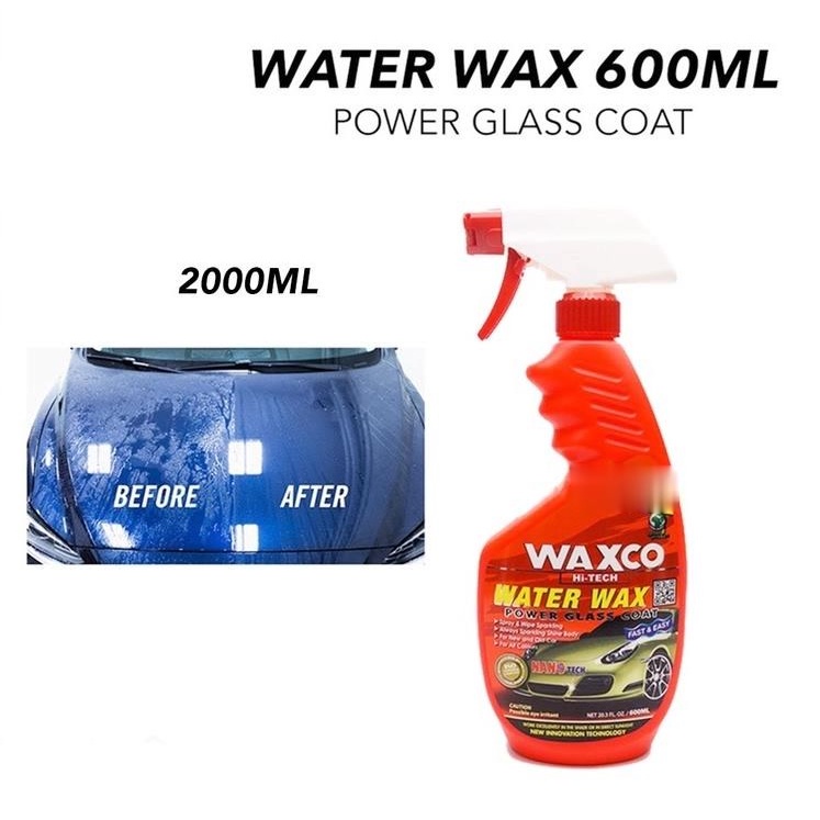 Waxco HiTech Water Wax Power Glass Coat car wax spray nanotech wax air