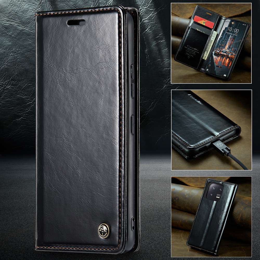 Caseme Vintage Business Flip Cover Xiaomi Mi 13 Pro 5g Pu Leather Casing Xiomi Mi13 5g Wallet 9564