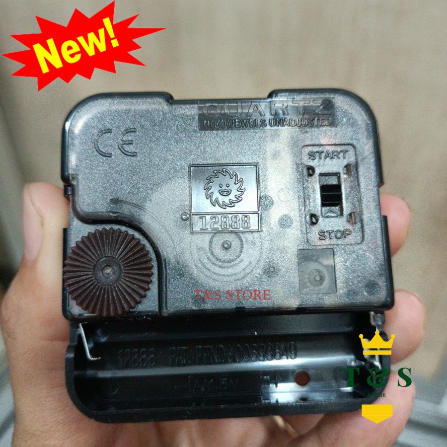 MESIN Durable quartz Wall Clock Machine 12888 Ticking model 12.4 mm