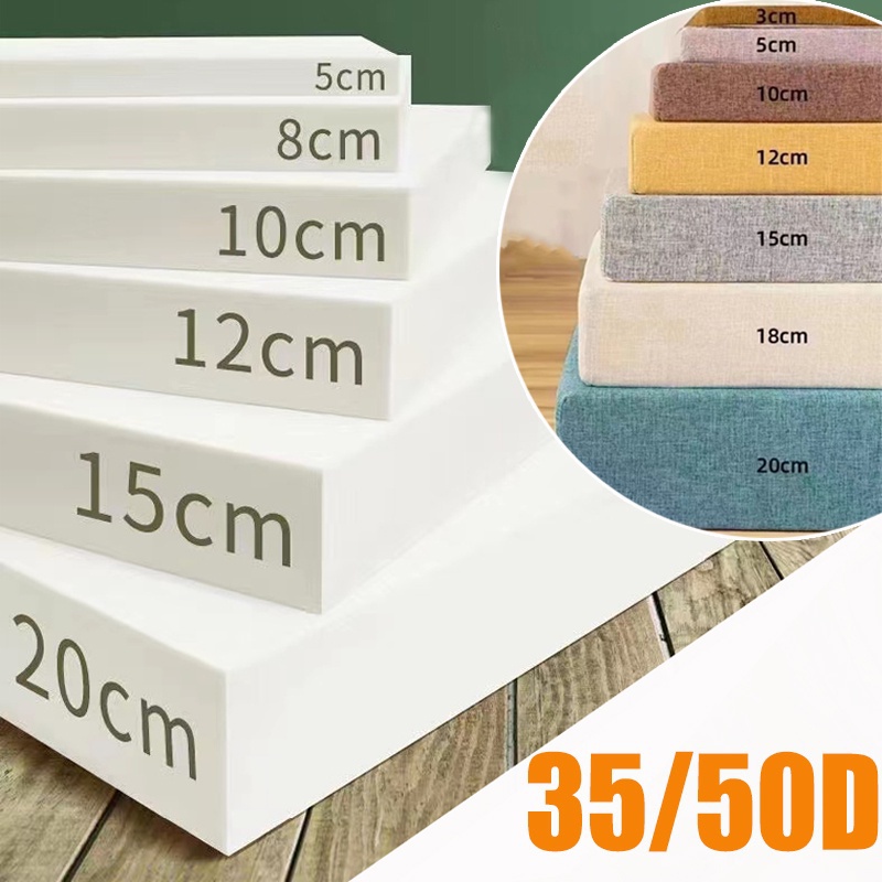 35/50D 2inch/5 cm Thick Foam Cushion Sofa Seat Couch Pad for Chair