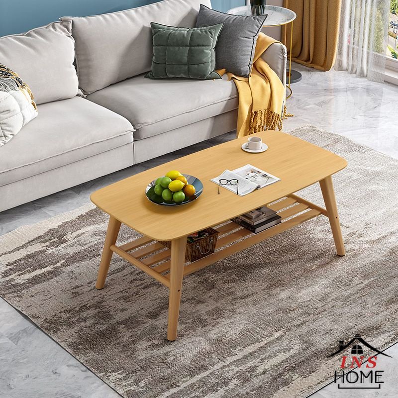 Bamboo Coffee Table Living Room Home Simple Tea Table Nordic Low Small ...