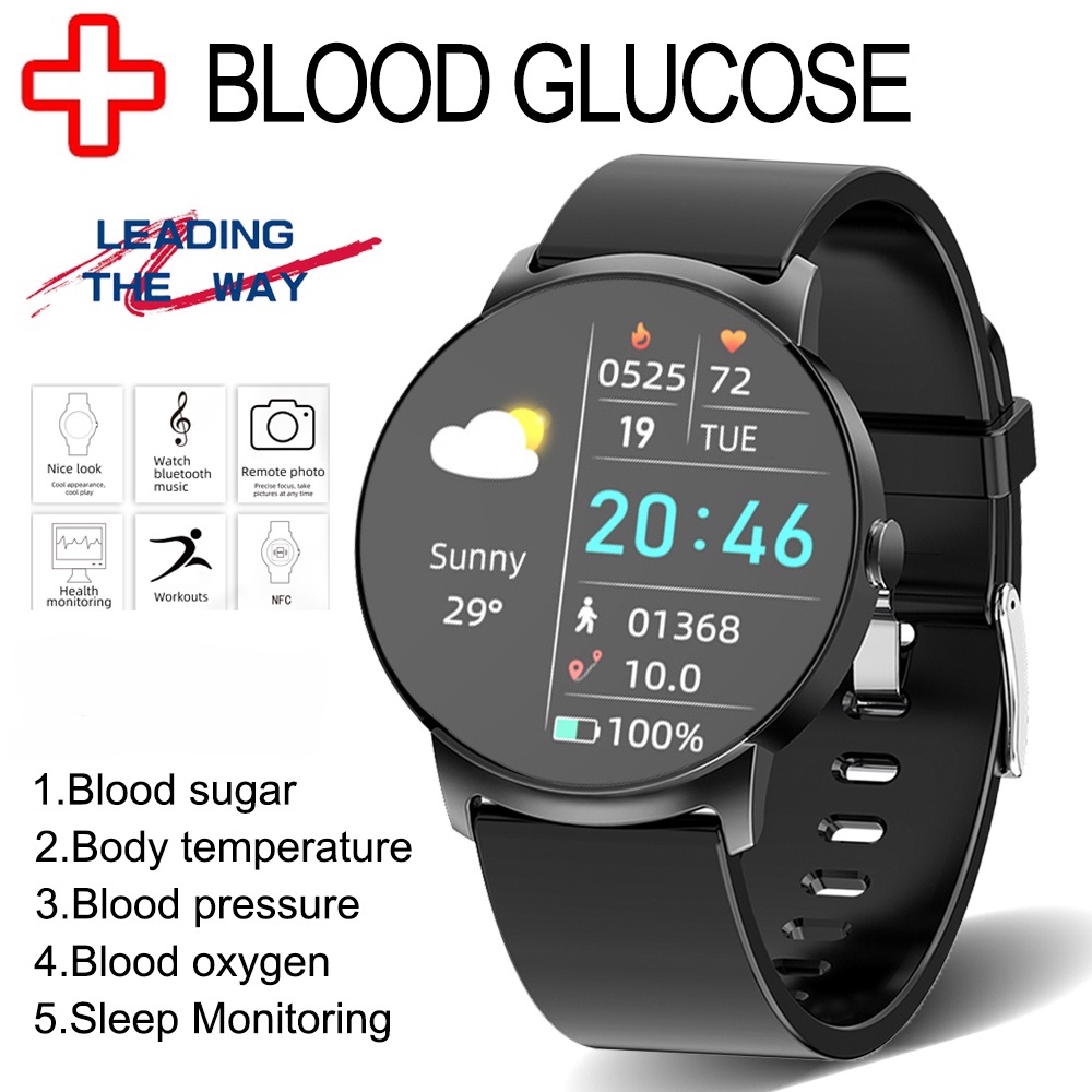 Smart watch with body temperature blood pressure blood oxygen heart rate sleep monitor hot sale
