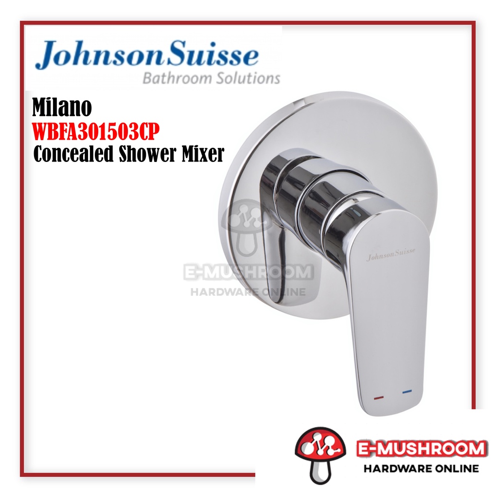 Johnson Suisse Milano Concealed Shower Mixer - WBFA301503CP | Shopee ...