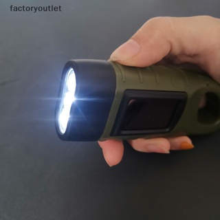 Solar Powered Led Flashlight Hand Crank Rechargeable Survival Gear Self  Powered Charging Torch Dynamo For Fishing Boating Hiking - Flashlights &  Torches - AliExpress