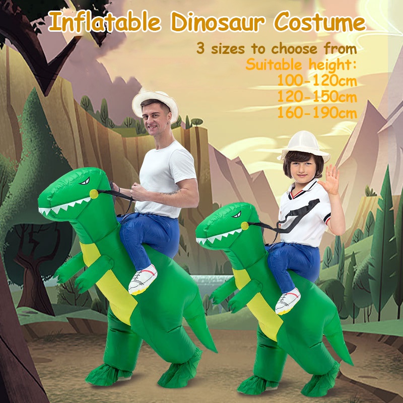 Inflatable dinosaur store costume kid