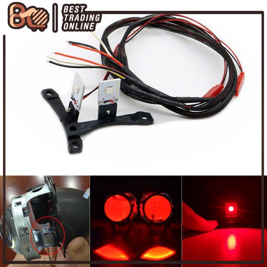 Devil Eyes Red Demon Evil Eye LED DRL Red For Projector Lens Headlight Retrofit Shopee Malaysia
