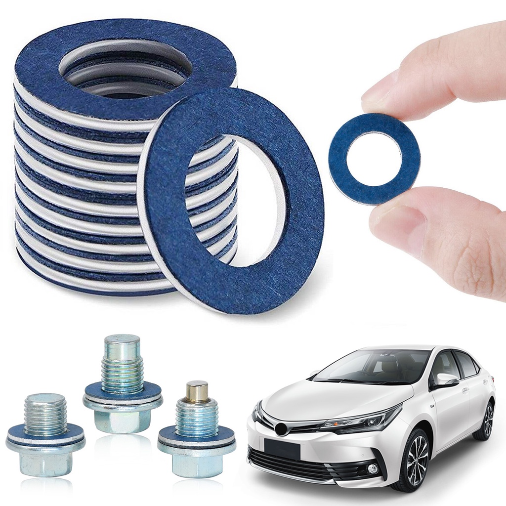 [Ready Stock] 20pcs Aluminium Oil Sump Nut Drain Oil Plug Engine Oil