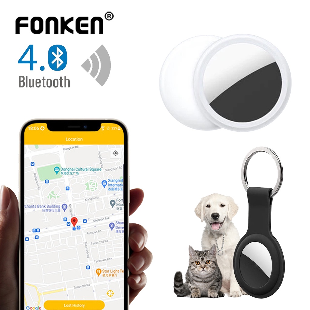 TOTMOX 4X Smart Tracker Key Finder Localisateur Bluetooth Sans Fil Anti Perte Alarme Capteur Dispositif Télécommande Pour Enfant Localisation