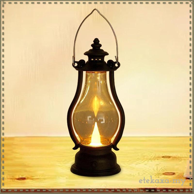 [EtekaxaMY] Battery Operated Hanging Candle Light, Oil Lamp Miners