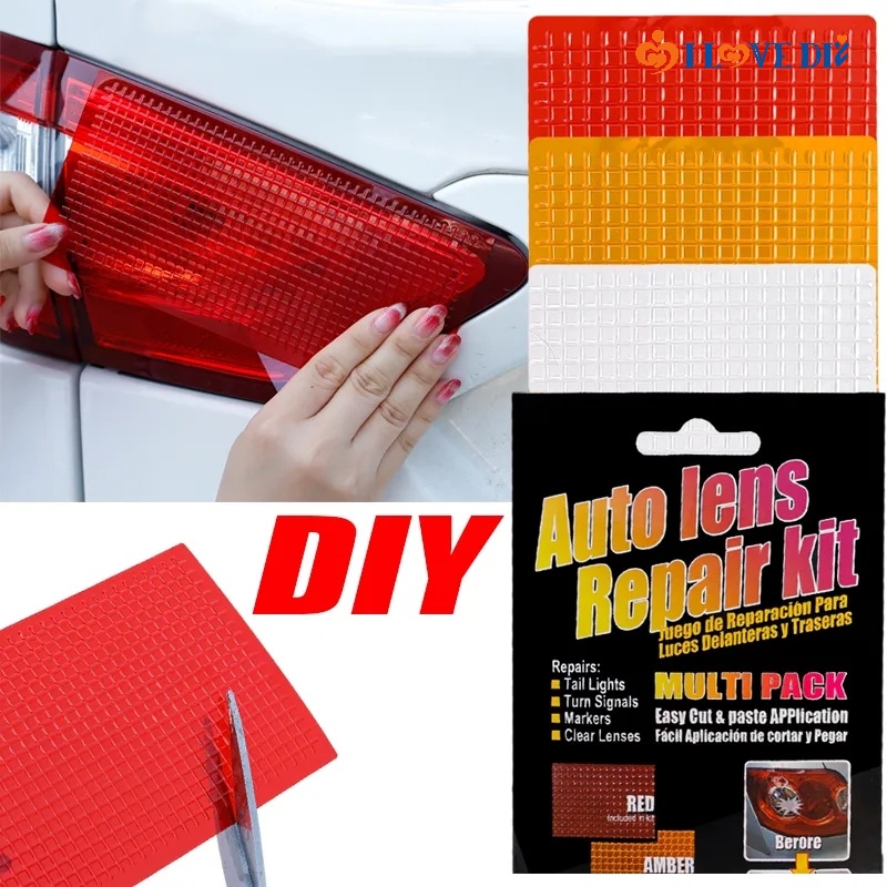 3 Pcs/ Pack DIY Cuttable Strong Adhesion Car Tail Light Crack Repair ...