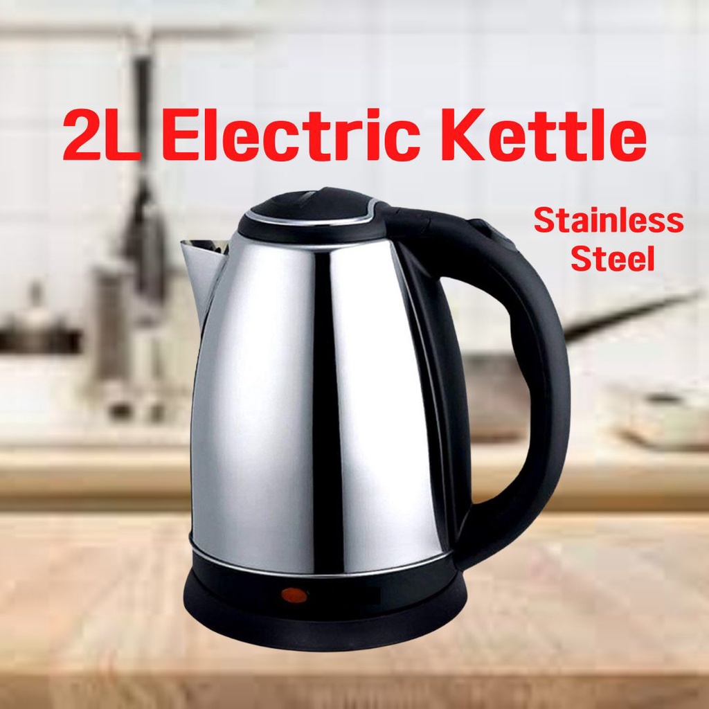[MYLAYSIA PLUG] Kettle Stainless Steel Electric Automatic Cut Off Jug
