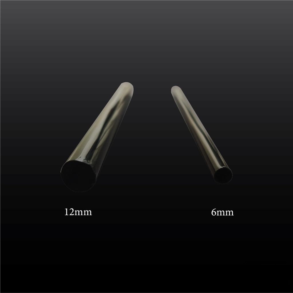 PopKozzi [250pcs] Black Straw End Sharp with Opp Wrap 6mm x 210mm ...