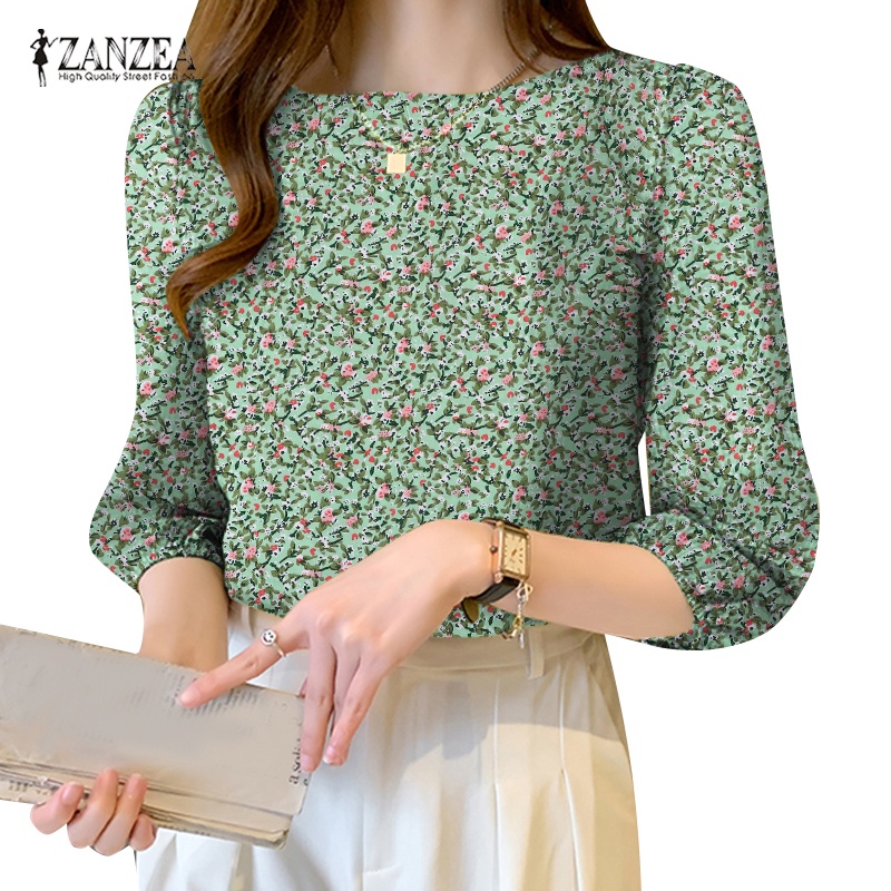 Tavimart Vintage Cotton Linen Oversized T-Shirt Ruched O-Neck Three Quarter Sleeve Harajuku Fashion Woman Blouses Female Clothing