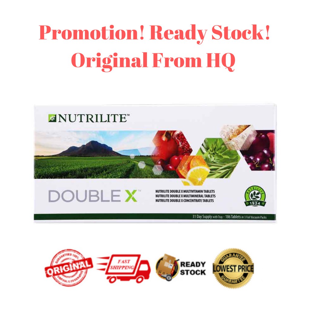 Amway Nutrilite Double X Multivitamin/Multimineral/Concentrate (no box. Refill Pack) 186 Tablets