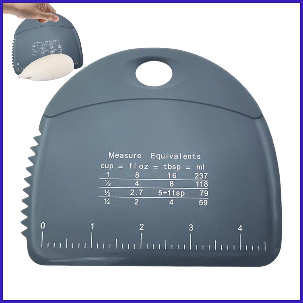 Silicone Dough Scraper Silicone Dough Slicer with Measuring Scale