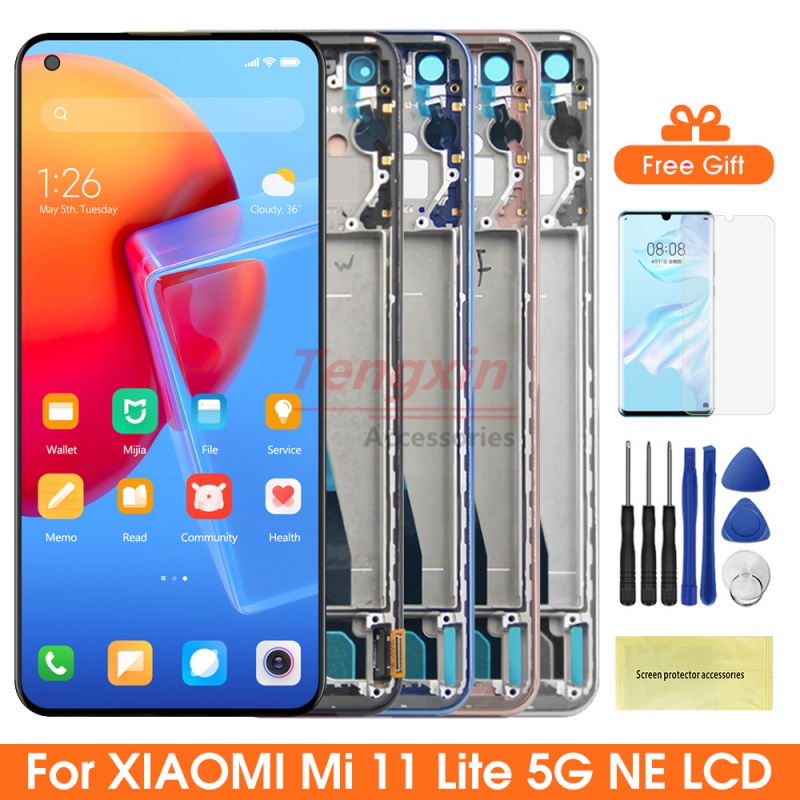 Cover Portafoglio Con Disegno Tigre Per Xiaomi Mi 11 Lite 5G, Custodia In PU Con Porta Carte E Chiusura Magnetica