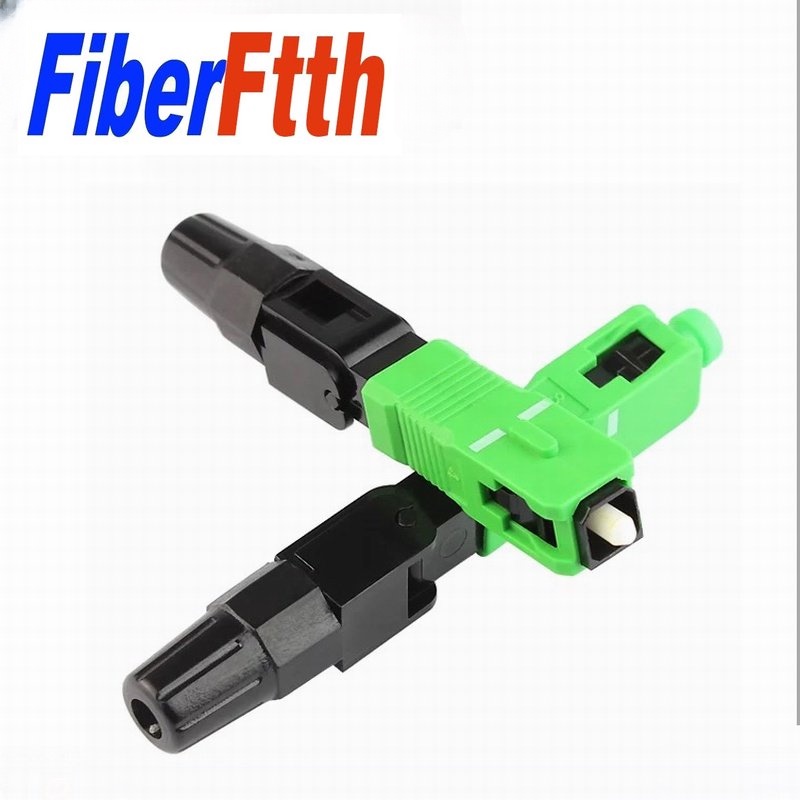 Ftth Sc Apc Single Mode Fiber Optic Sc Apc Quick Connector Fiber Optic Fast Connector Shopee