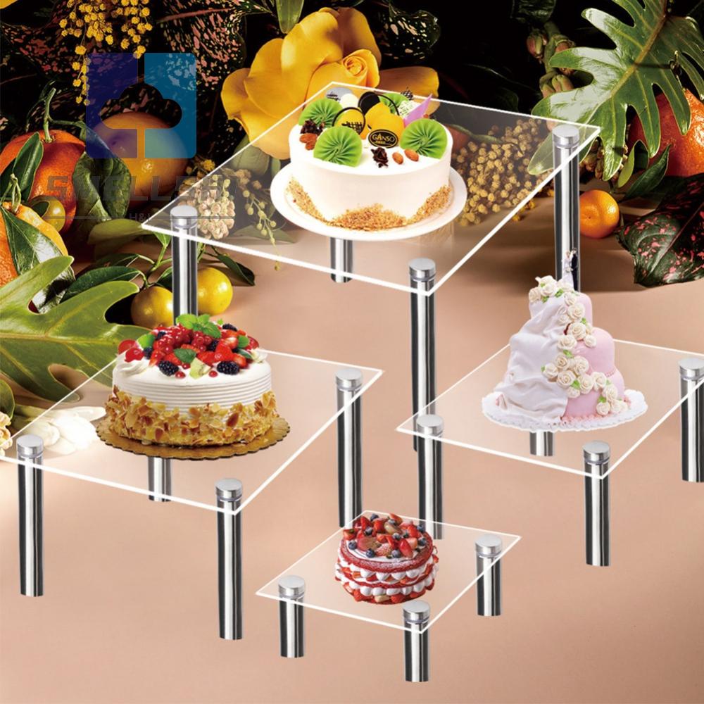 【SEMLL】Acrylic Cake Stand Cupcake Stand Dessert Table Display Set ...