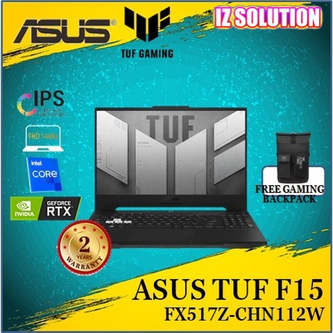 ASUS TUF Dash F15 FX517Z-CHN112W 15.6'' FHD 144Hz Gaming Laptop Off ...