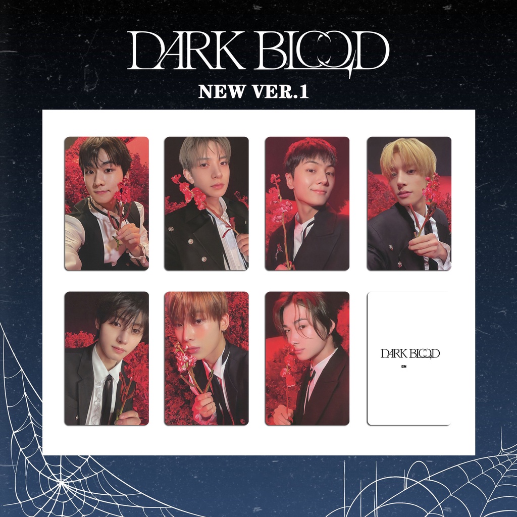 7pcs/set EN-HYPEN Album DARK BLOOD Photocards Lomo Cards ENHYPEN