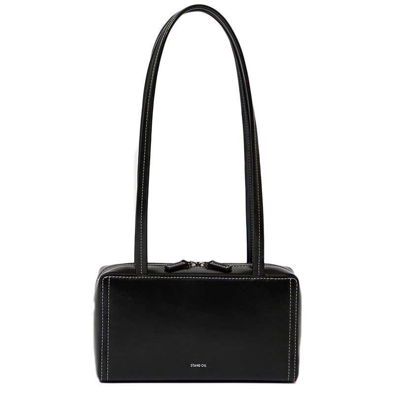 OneShoulder Underarm Bag Simple Female PU Leather Zipper Opening