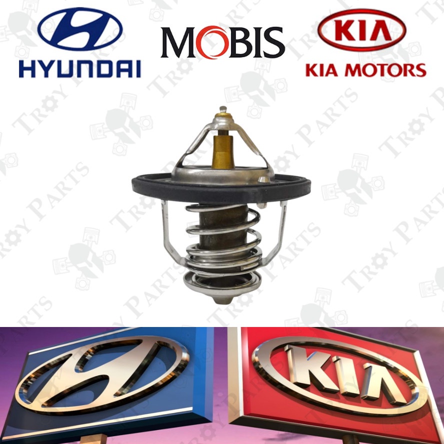 (1pc) Kia Hyundai Radiator Coolant Thermostat Matrix Elantra HD I30