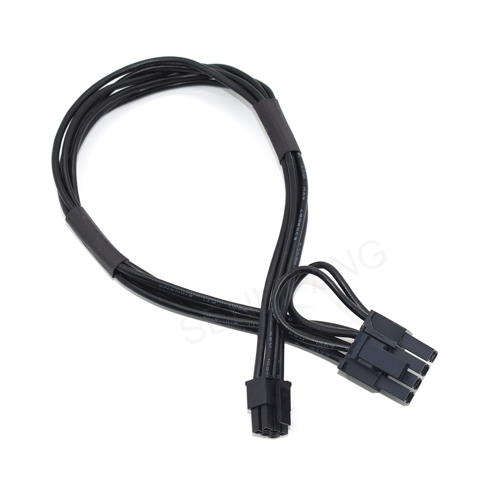 Mini 6Pin to PCIE 8(6+2)Pin Graphics Video Card Power Cable Connector